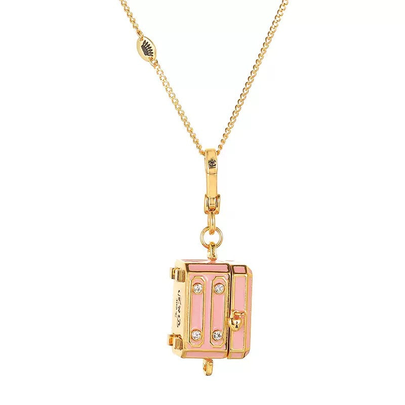 Princess Secret Enamel Jewelry Chest Locket Necklace