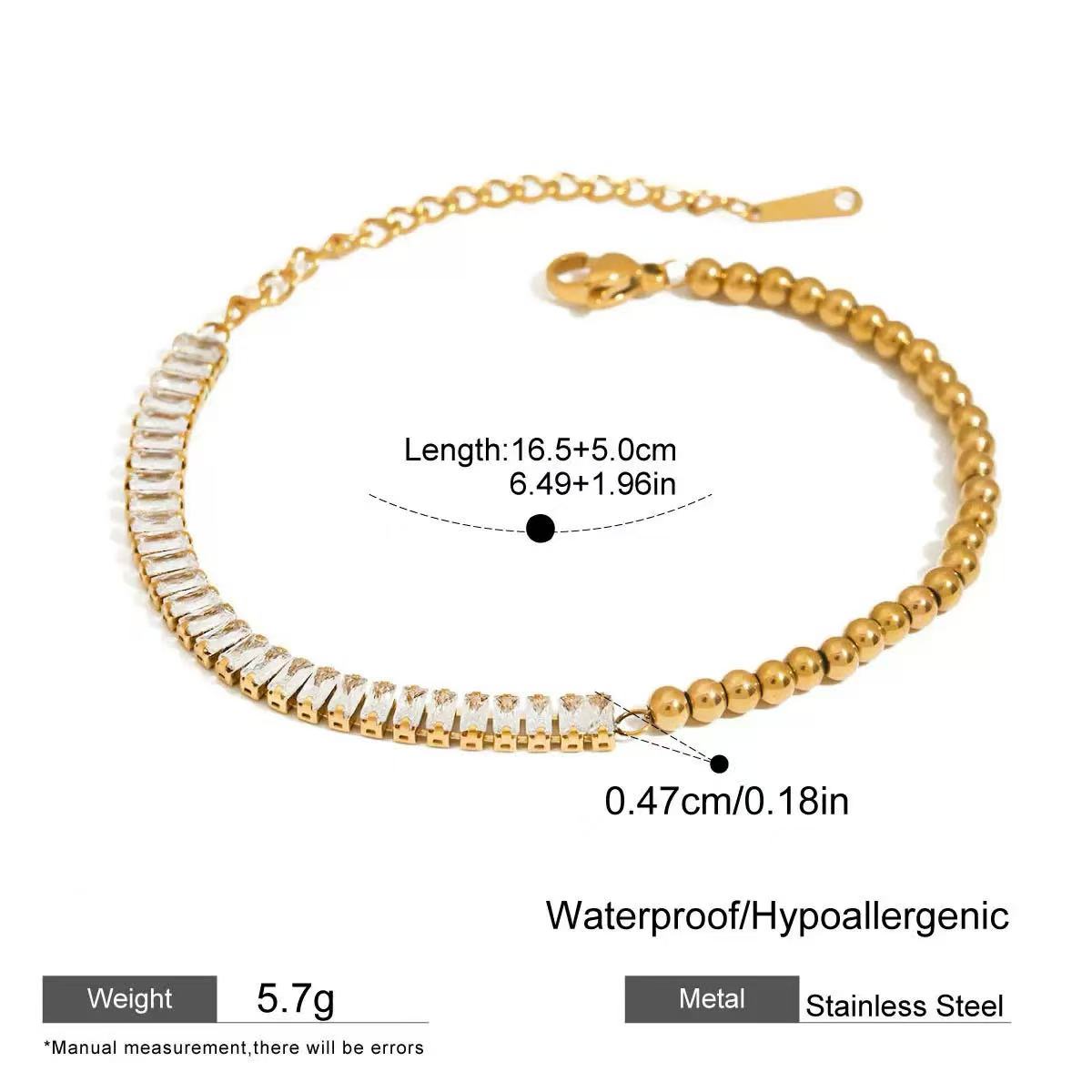 Aqua Glow Evil Eye 5-Piece Bracelet Stack