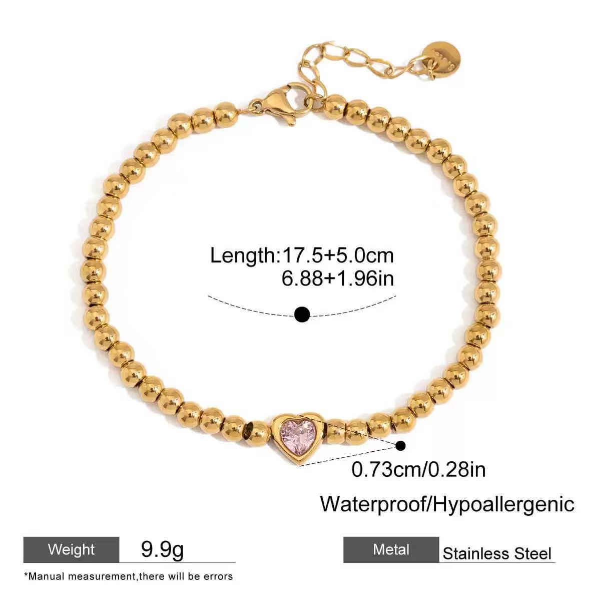 Heart Lock Bracelet Stack