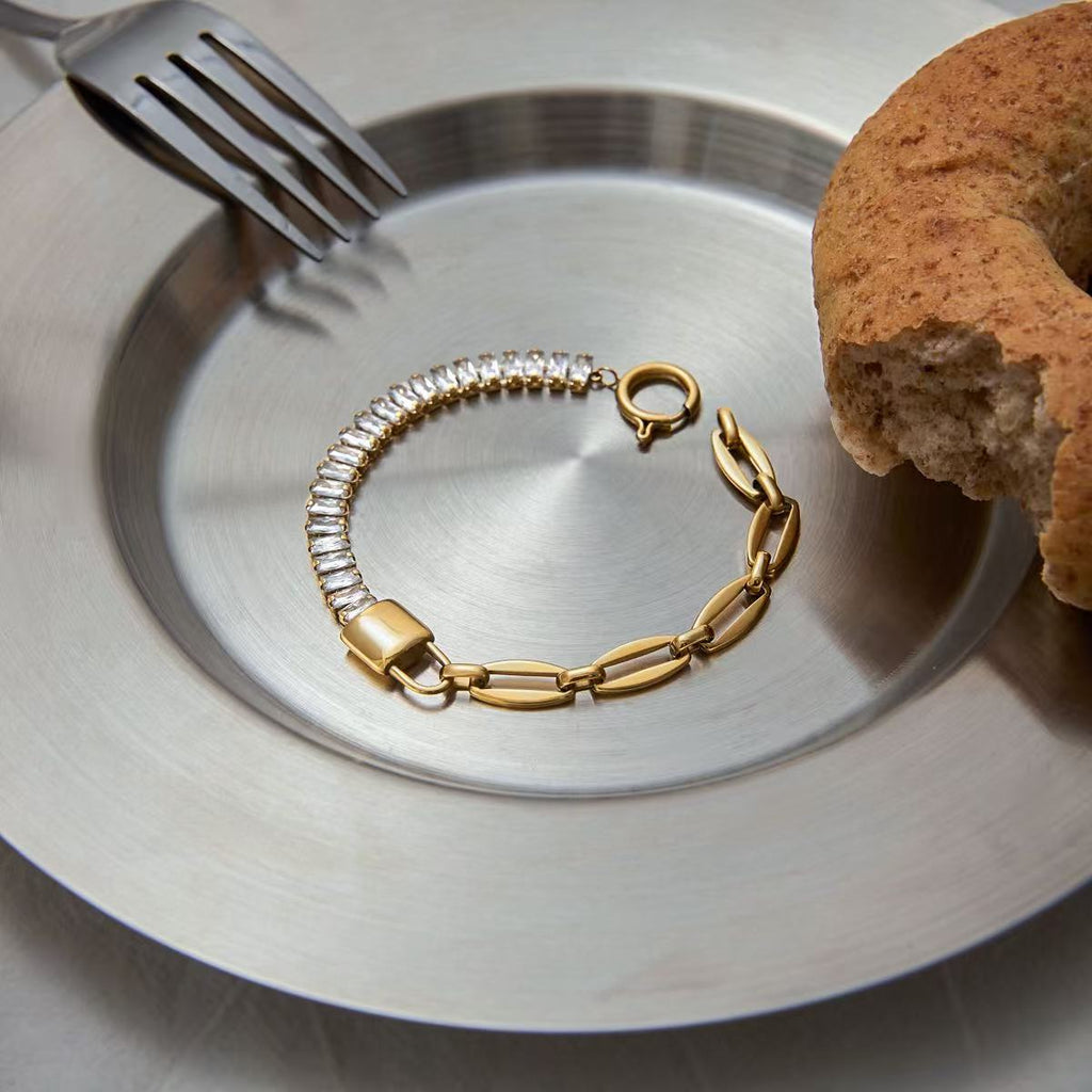 Heart Lock Bracelet Stack