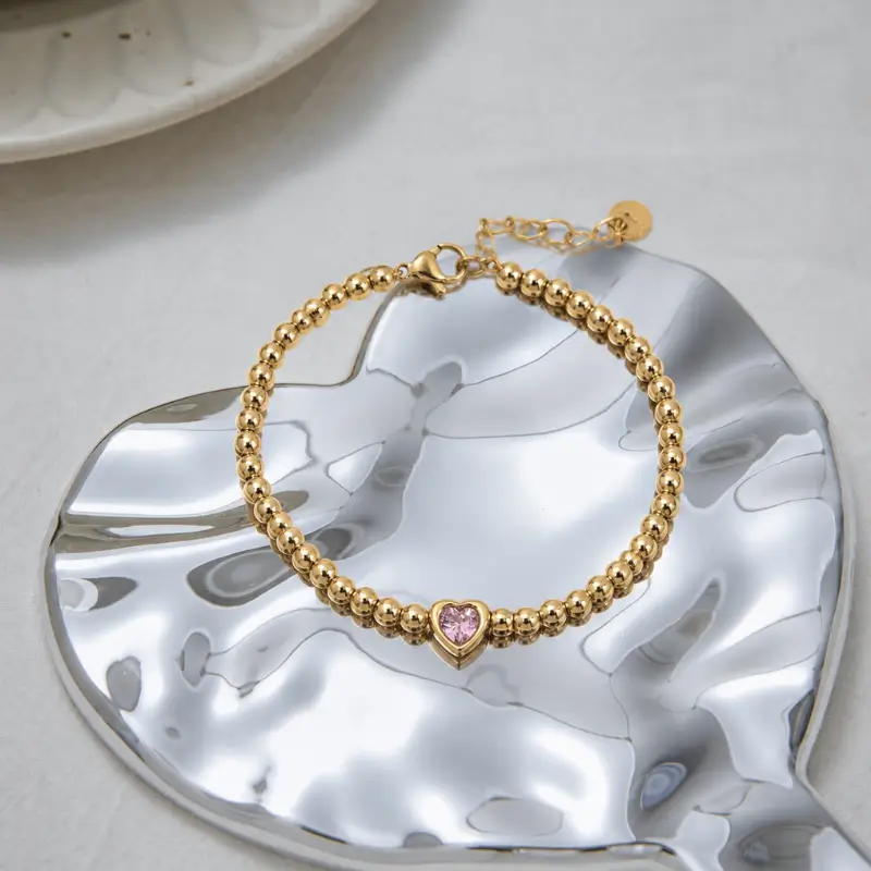 Heart Lock Bracelet Stack