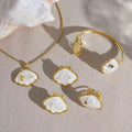 Coastal White Shell Jewelry Set