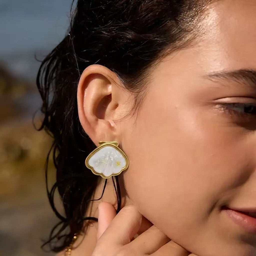 Coastal White Shell Jewelry Set