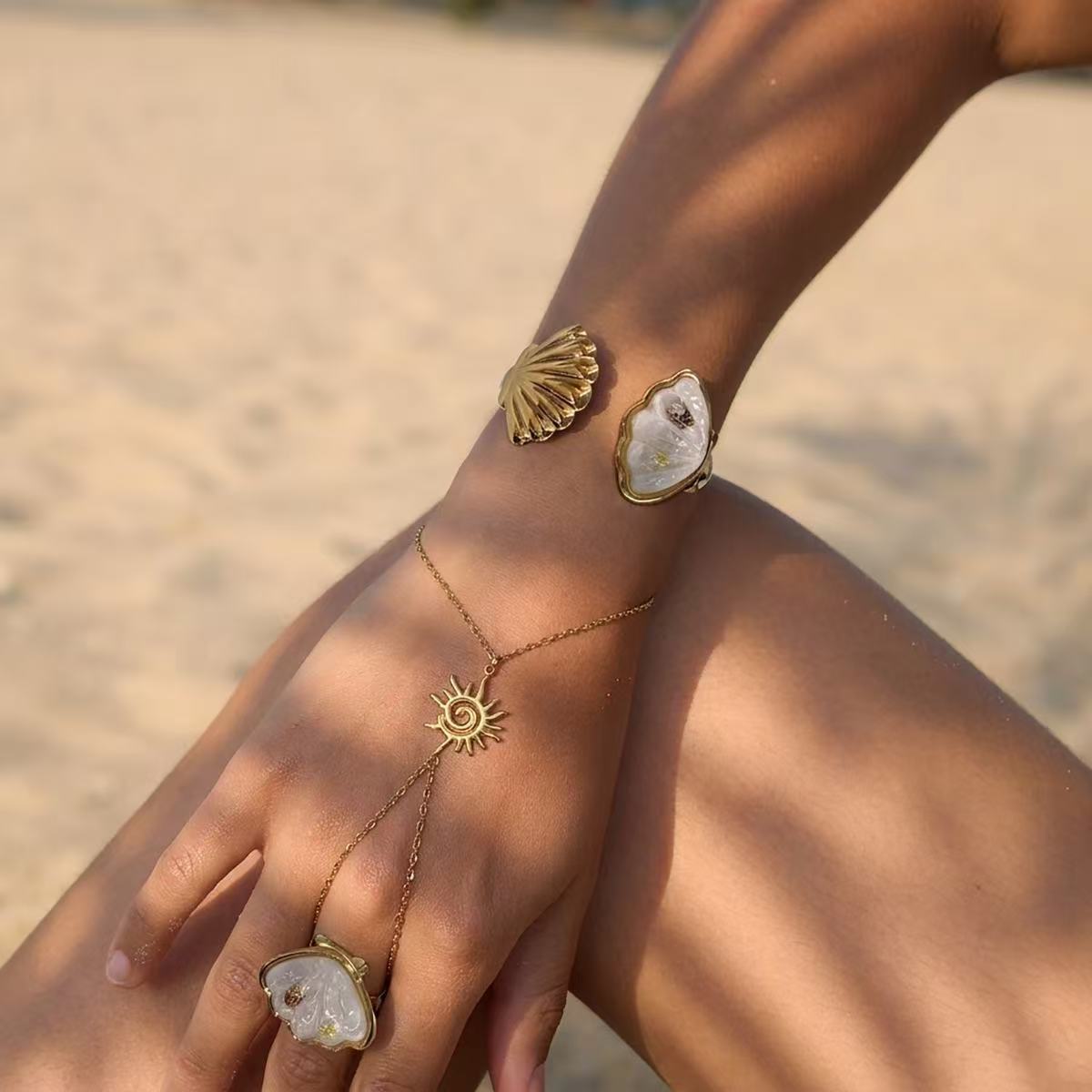 Coastal White Shell Jewelry Set
