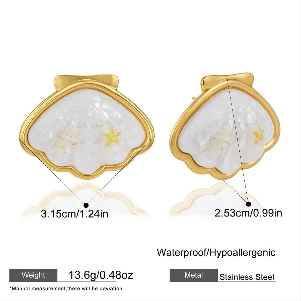 Coastal White Shell Jewelry Set