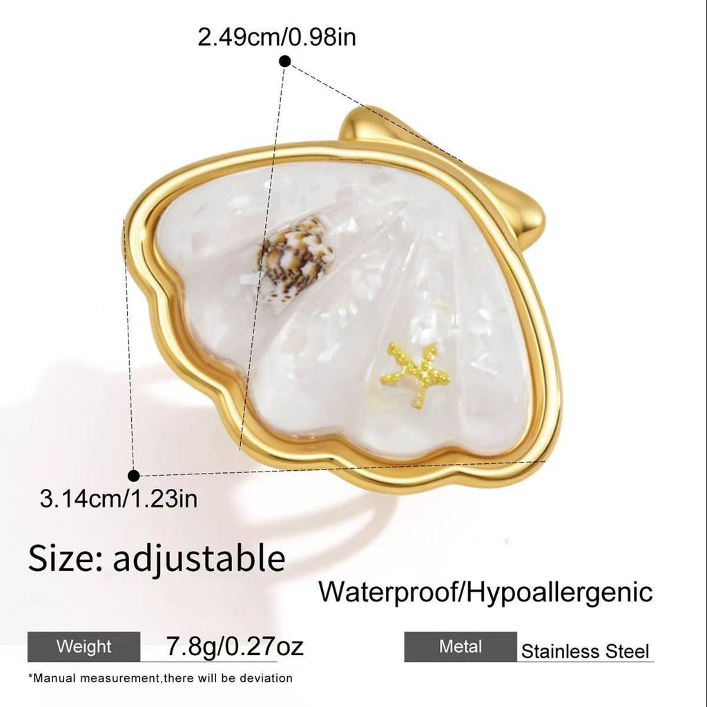 Coastal White Shell Jewelry Set