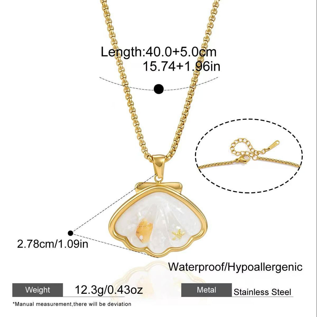 Coastal White Shell Jewelry Set