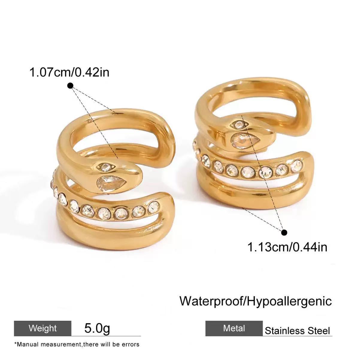 Multi Hoop Ear Cuff Stack Set