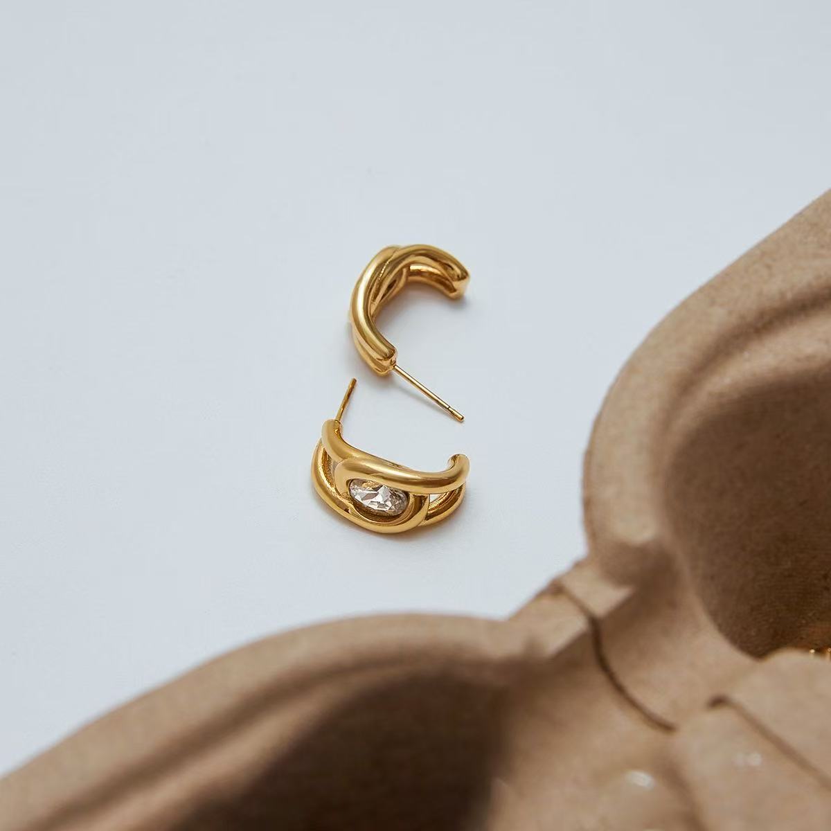 Teardrop Zircon Ear Stack Set
