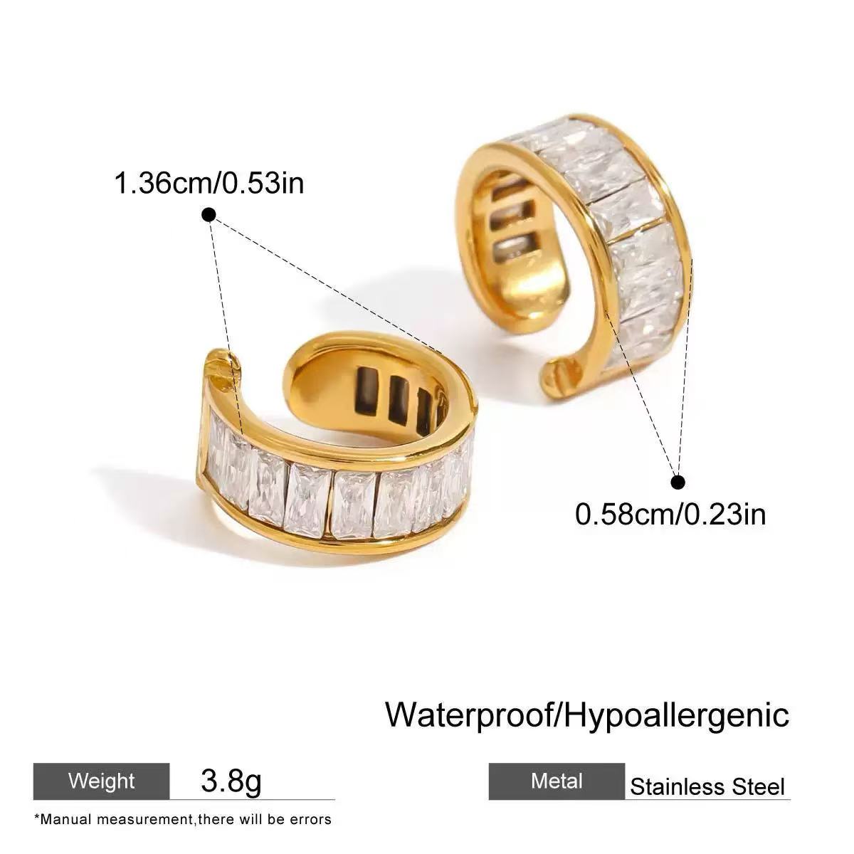 Teardrop Zircon Ear Stack Set