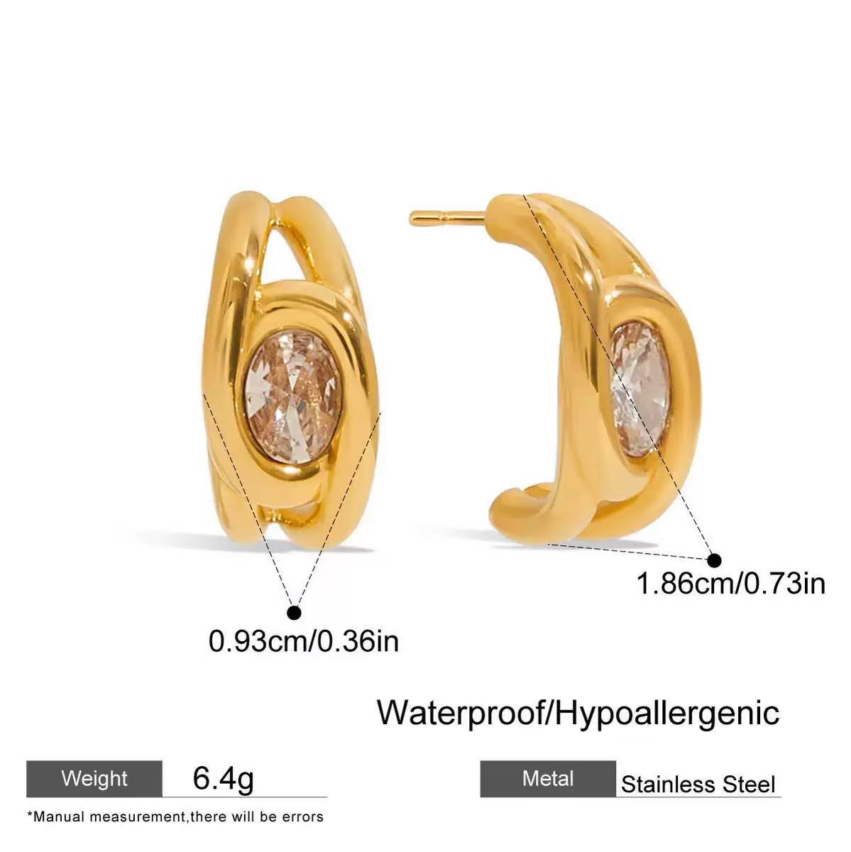 Teardrop Zircon Ear Stack Set