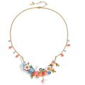 Heavy-duty Floral Hare & Little Bird Necklace