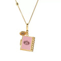 Juicy Pink Book Locket Necklace