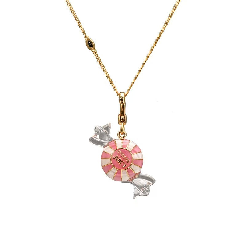 Enamel Candy Pendant Necklace