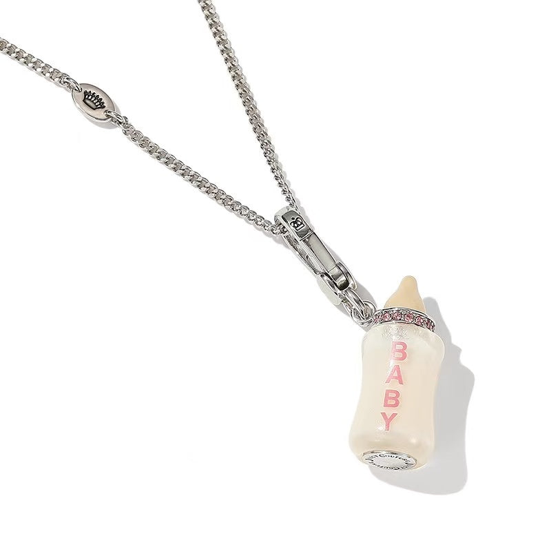 Baby Bottle Charm Necklace