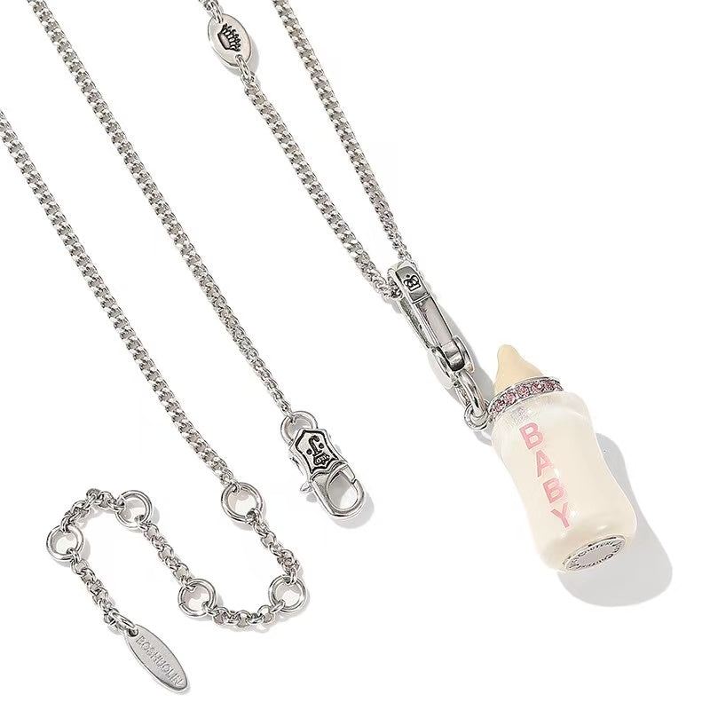 Baby Bottle Charm Necklace