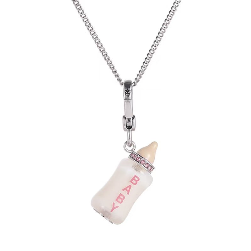 Baby Bottle Charm Necklace