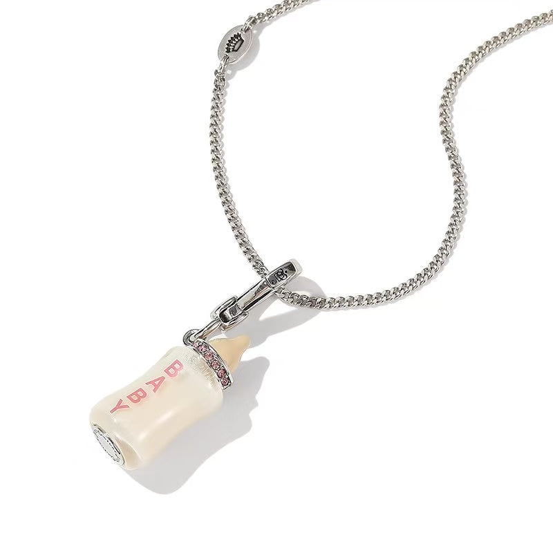 Baby Bottle Charm Necklace