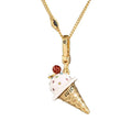 Ice Cream Cone Charm Necklace
