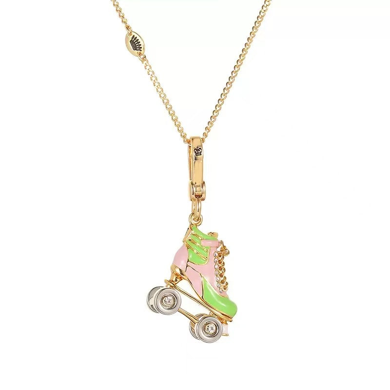 Roller Skate Charm Necklace
