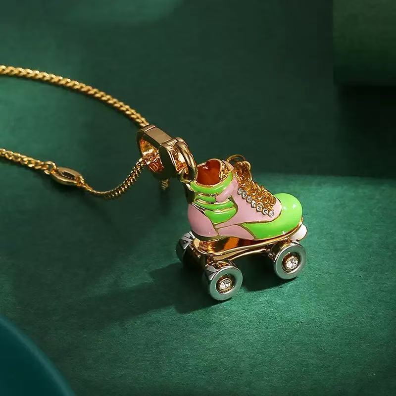 Roller Skate Charm Necklace