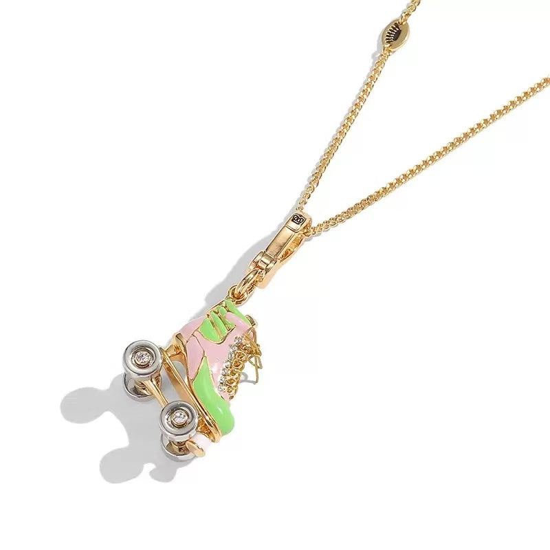 Roller Skate Charm Necklace