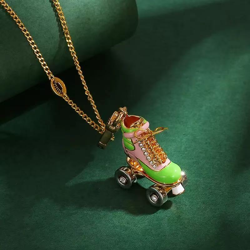 Roller Skate Charm Necklace