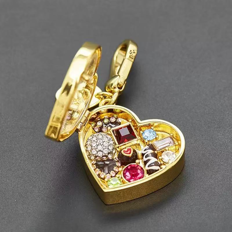 Vintage Limited Edition Heart Chocolate Locket Necklace