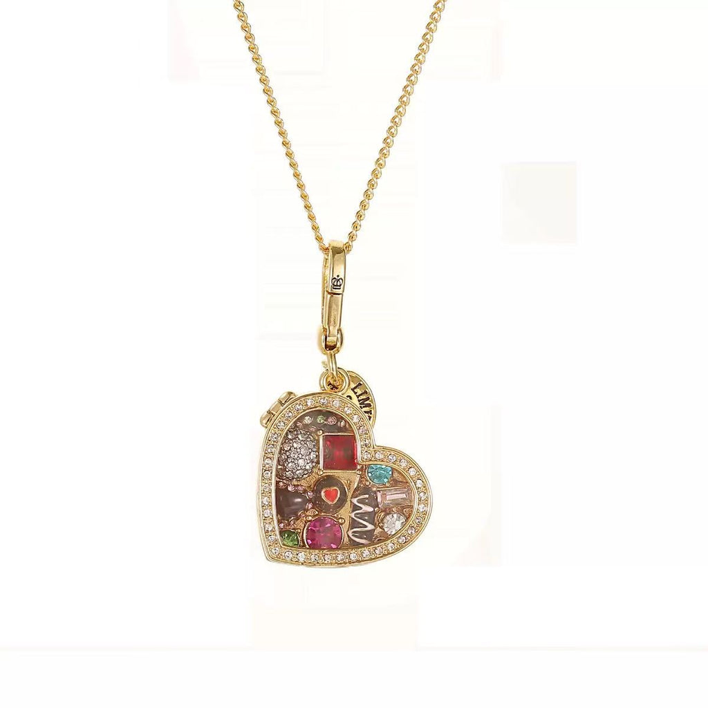 Vintage Limited Edition Heart Chocolate Locket Necklace