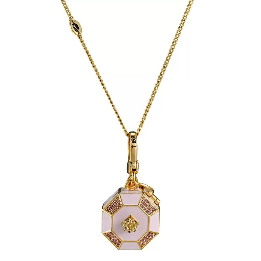 Octagonal Music Box Enamel Charm