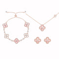 Sweet Pink Four-leaf Set